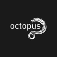 the simple octopus logo is awesome vector