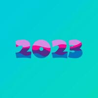 New year 2023 wave colorful design good for mockup, print, design, wallpaper, sosial media, background vector