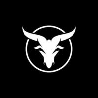 simple vector goat head logo