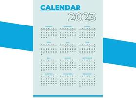 Calendar For 2023 year vector