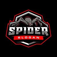 logotipo de deporte de juego de araña vector