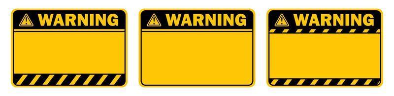 yellow warning caution sign text space area message box sticker label object goods commodity vector