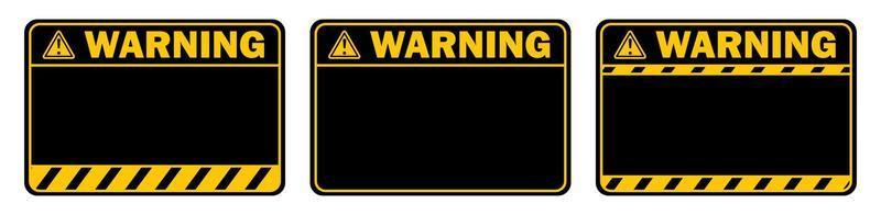 warning caution black sign text space area message box sticker label object goods commodity vector