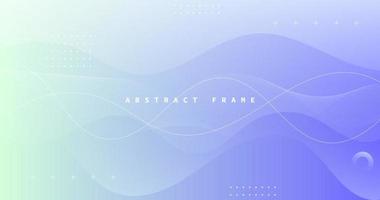 Abstract frame background, gradation, wave effect, line blend design vector