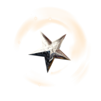 silver christmas star png