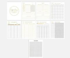 Self Care Planner vector