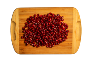 Background of fresh pomegranate seeds. Healthy food concept. png