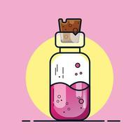 The Illustration of Chemical Bottle vector