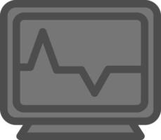 Heart Monitoring Vector Icon Design