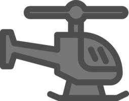 Helicopter Vector Icon Design