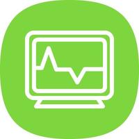 Heart Monitoring Vector Icon Design