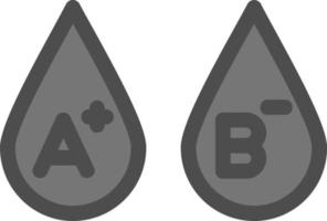 Blood Types Vector Icon Design