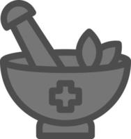 Herbal Treatment Vector Icon Design