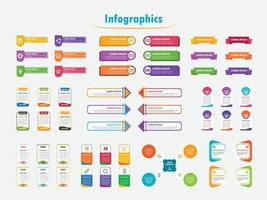 Professional Presentation steps Infographic vector, icon template vector