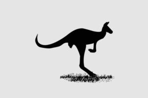 Logo, a kangaroo icon, shape of kangaroo, vector