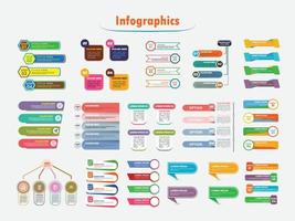 presentación profesional pasos infografía vector, plantilla de icono vector