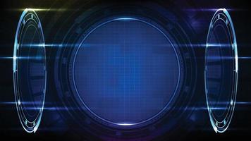 abstract background of futuristic hud gui display panel with light vector