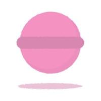 Pink Bath Bomb. Vector illustration