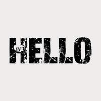 hello typography design vector