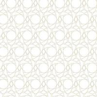 Geometric linear pattern, golden lines on a white background, interesting rounded lines and patterns vector