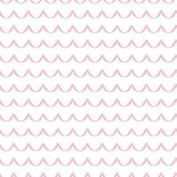 Cute seamless hand-drawn patterns. Stylish modern vector patterns with pink waves. Funny Children's Repeating Pink Print