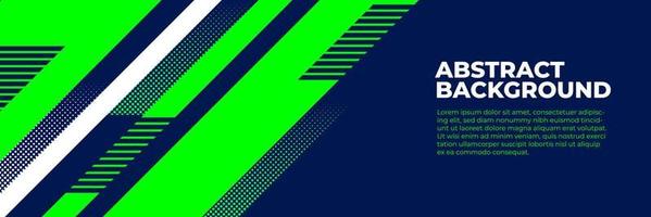 vector de diseño de banner azul abstracto, plantilla de fondo horizontal deportivo dinámico para promoción de medios o banner web