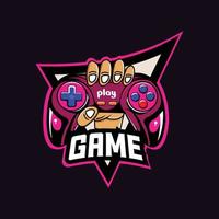 game esport logo vector illustration