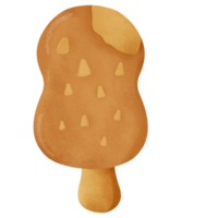 clipart de helado de acuarela dibujado a mano. png