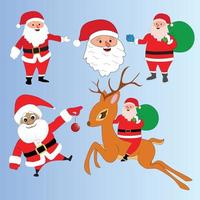 archivo eps editable de santa claus vector