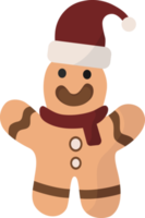 icono de muñeca de pan de jengibre, temporada navideña. png