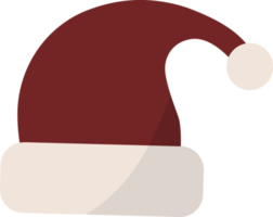 santa hat icon, Christmas seasonal. png