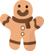 Gingerbread Doll icon, Christmas seasonal. png