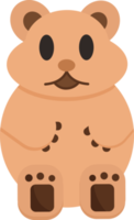 teddy bear icon, Christmas seasonal. png