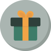 gift box icons in color circle. png
