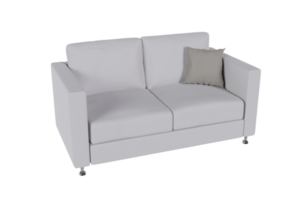 Sofa chair created from a 3D program png