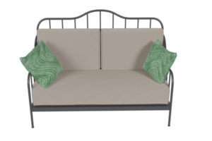 Sofa chair created from a 3D program png