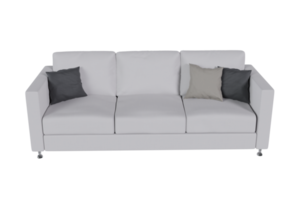 Sofa chair created from a 3D program png