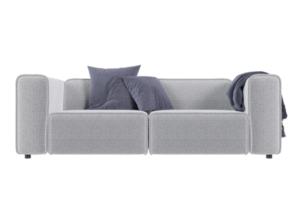 Sofa chair created from a 3D program png
