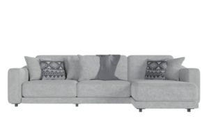 Sofa chair created from a 3D program png