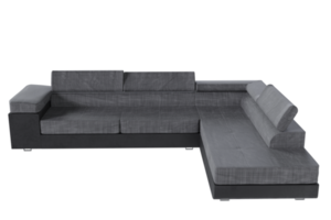 Sofa chair created from a 3D program png