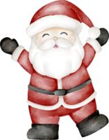 waterverf de kerstman claus tekenfilm png