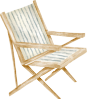 chaise pliante aquarelle png