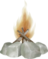 aquarell feuer clipart element png