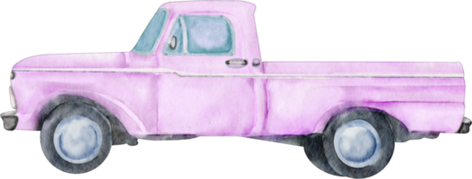 elemento de arte de clipe de carro em aquarela png