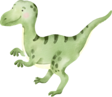 Aquarell süßer Dinosaurier png