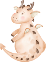 personnage de dragon mignon png