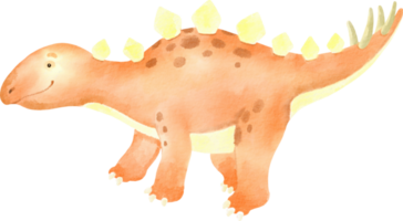 watercolor cute dinosaur png