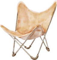 élément boho chaise aquarelle png