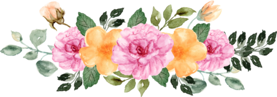 mano disegnato autunno fiore mazzo png