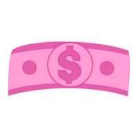 dinero rosa en efectivo png